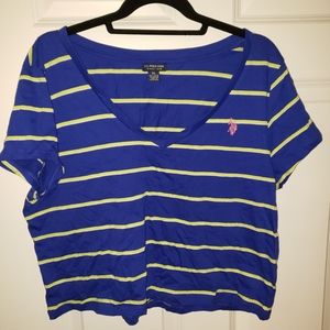 US Polo Crop Top